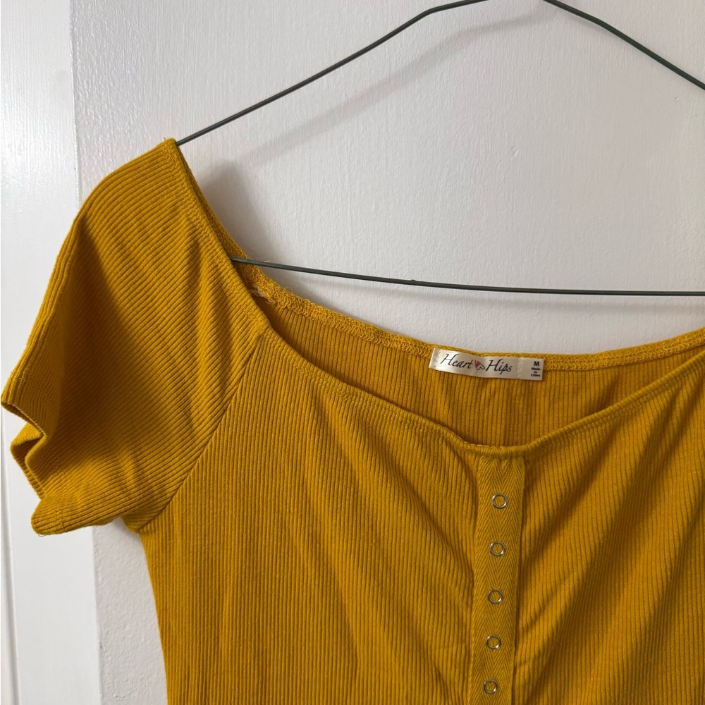 Yellow Ribbed Dress
